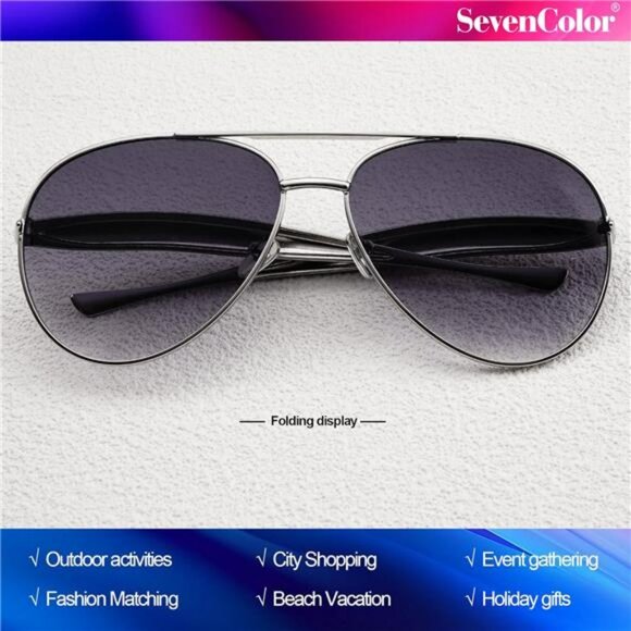 Oversized Gold Aviator Sunglasses Retro 70s UV400 Shades for Women and Men - Picture 4 of 7